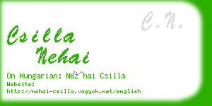 csilla nehai business card